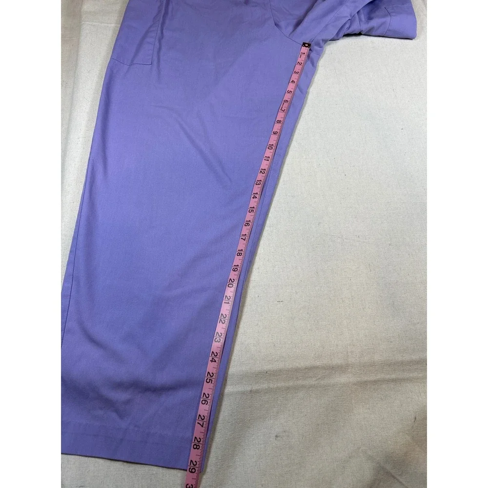 Jasco Uniform Co Purple Nursing Scrub Pants‎ XXL Elastic Waist Cargo Lilac FAIR